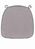 Chivari Gray with Gray Piping 2.5" Thick Chair Cushion - World's Best Cushions CUSHBST-GRGR-AX-T