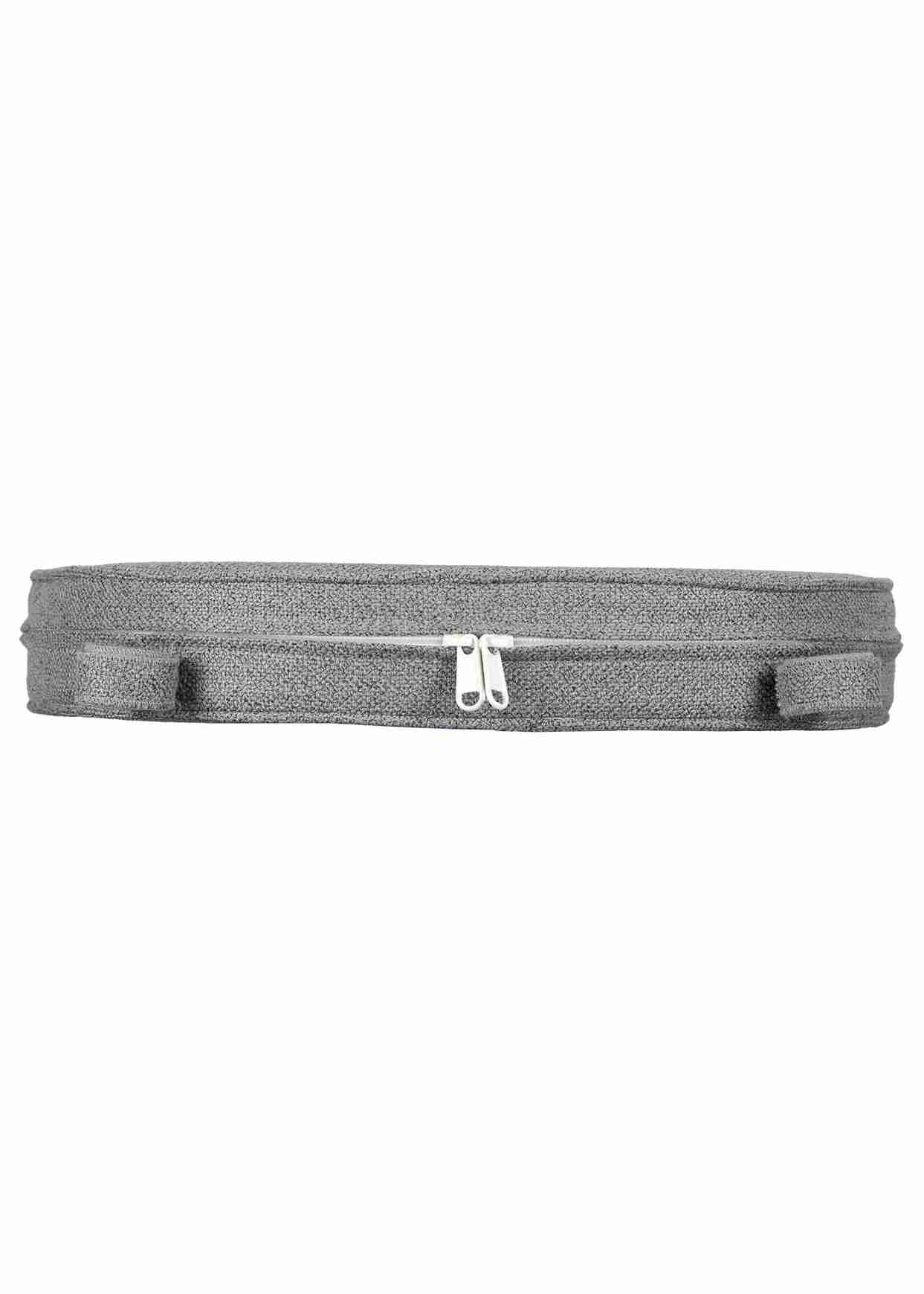 Chivari Gray with Gray Piping 2.5" Thick Chair Cushion - World's Best Cushions CUSHBST-GRGR-AX-T