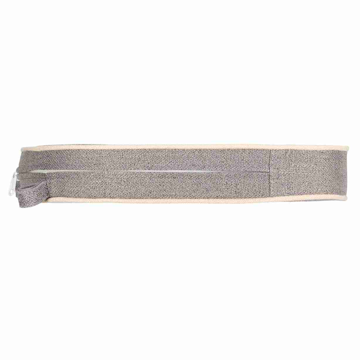 Chivari Gray with Ivory Piping 2.5" Thick Chair Cushion - World's Best Cushions, Clearance CUSHBST-GRI-AX-T