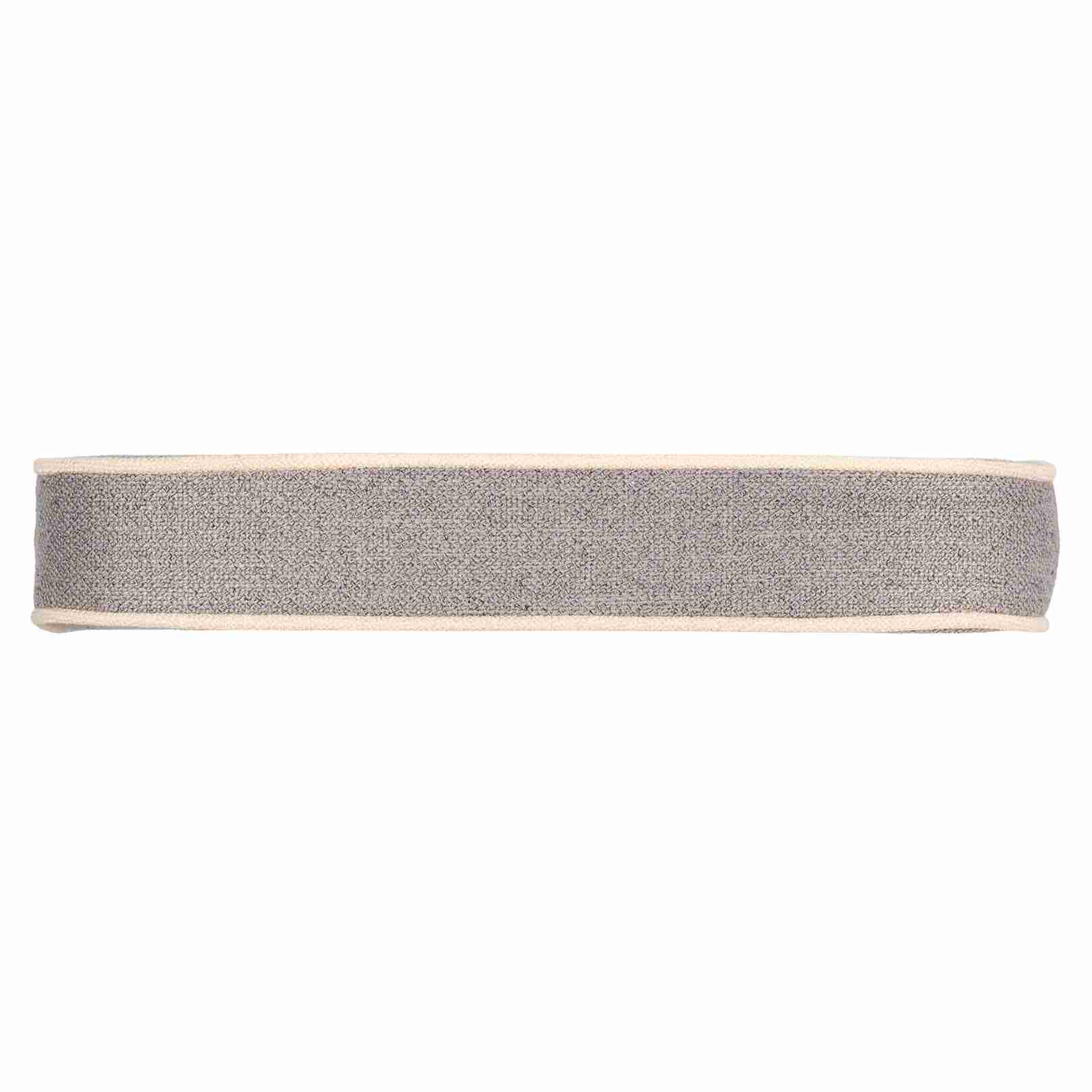 Chivari Gray with Ivory Piping 2.5" Thick Chair Cushion - World's Best Cushions, Clearance CUSHBST-GRI-AX-T