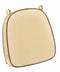 Chivari Ivory with Brown Piping 2.5" Thick Chair Cushion - World's Best Cushions CUSHBST-ITP-AX-T