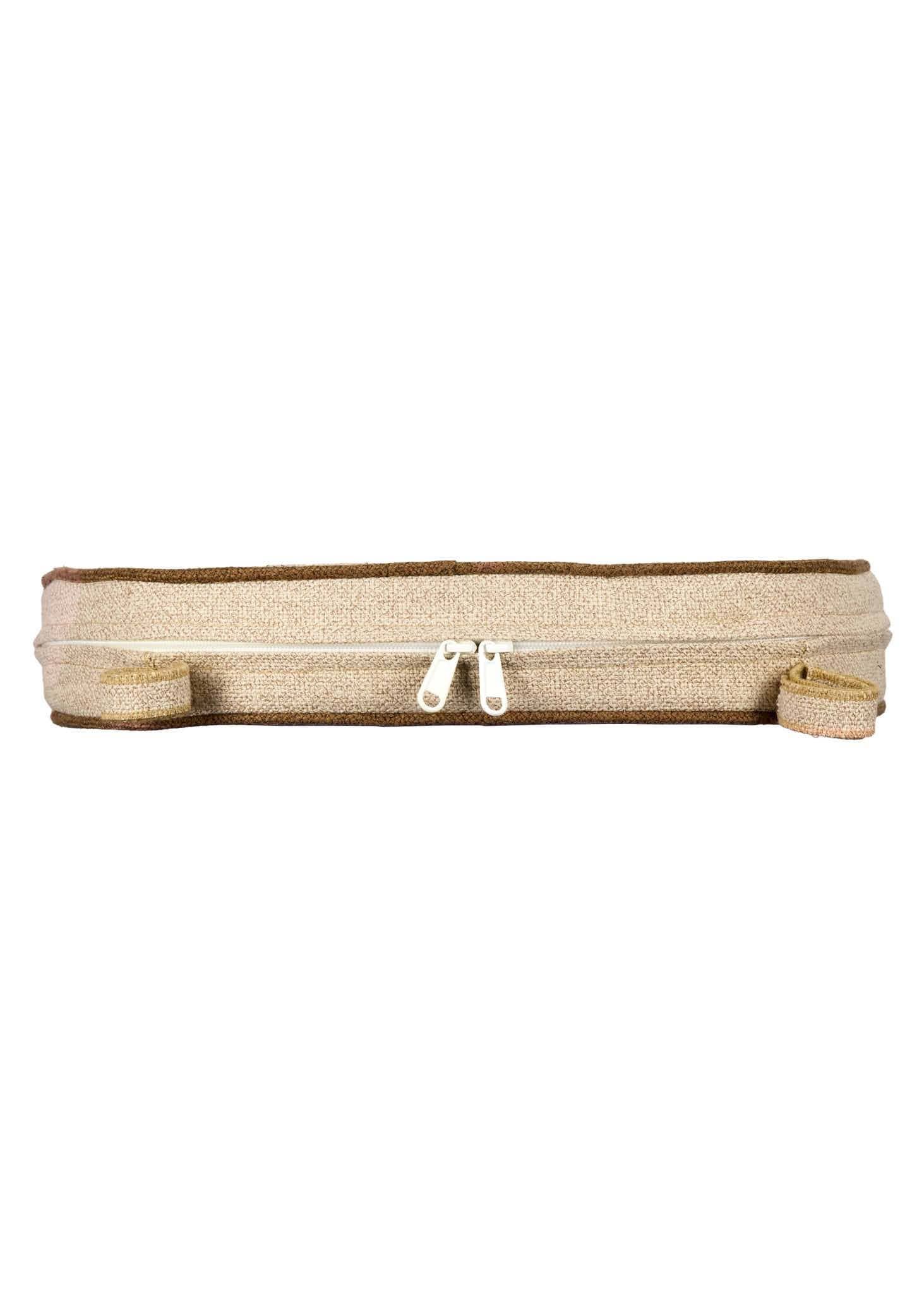 Chivari Ivory with Brown Piping 2.5" Thick Chair Cushion - World's Best Cushions CUSHBST-ITP-AX-T