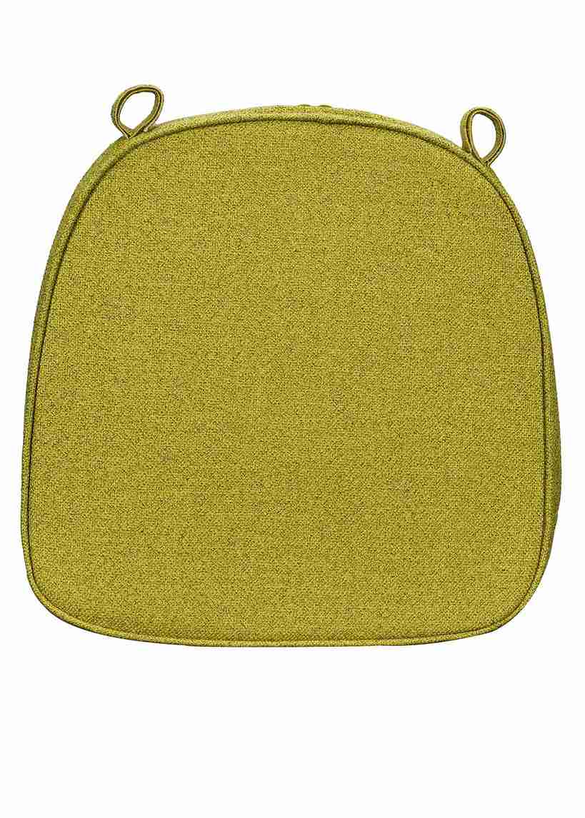 Chivari Olive with Olive Piping 2.5" Thick Chair Cushion - World's Best Cushions CUSHBST-OO-AX-T