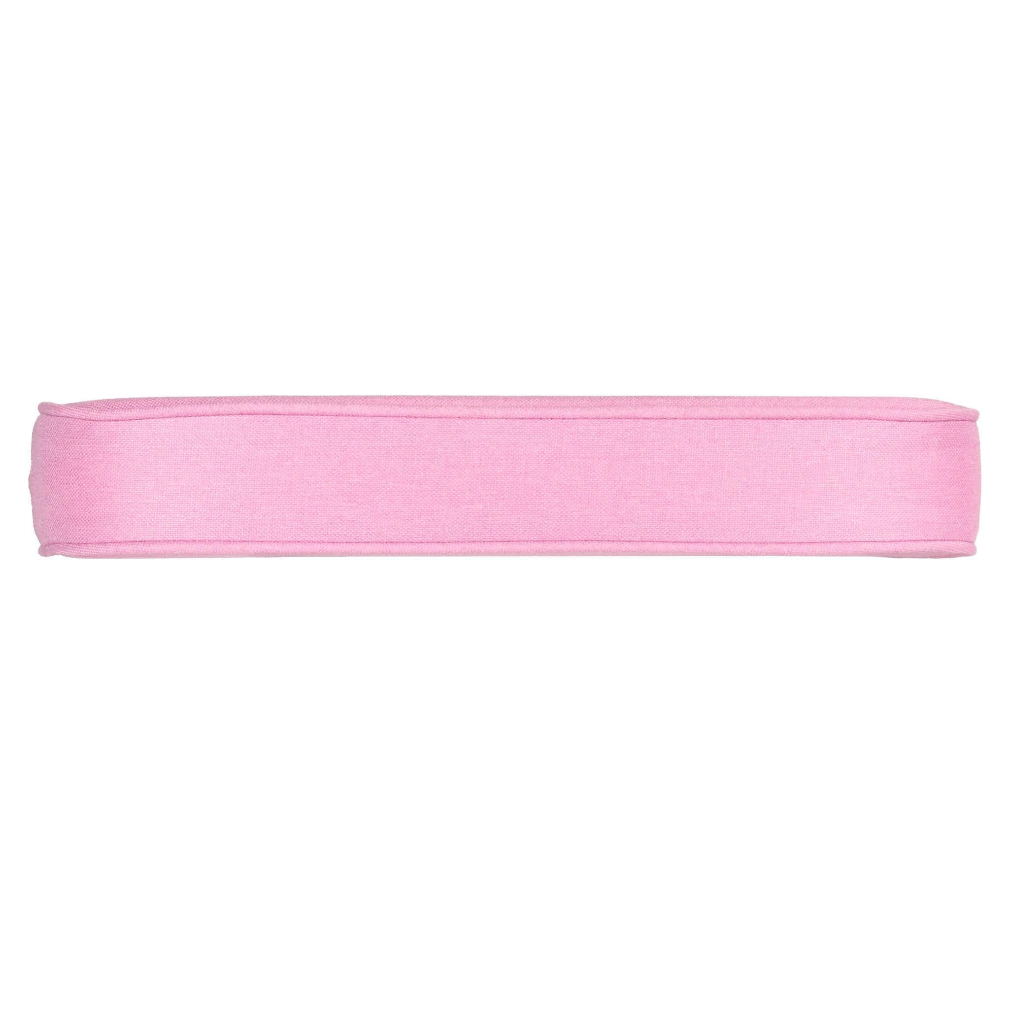 Chivari Pink with Pink Piping 2.5" Thick Chair Cushion - World's Best Cushions CUSHBST-PP-AX-T