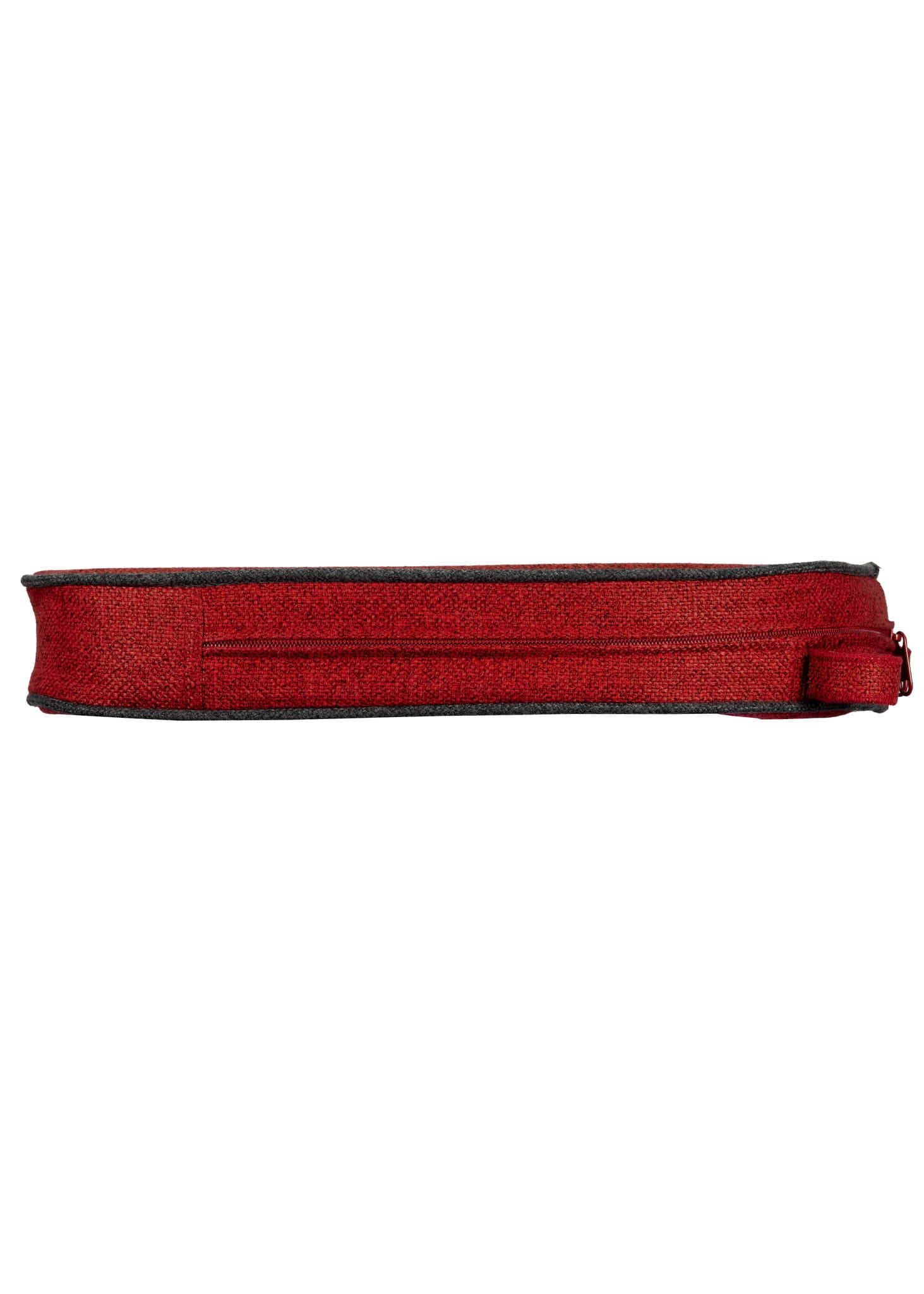 Chivari Red with Dark Gray Piping 2.5" Thick Chair Cushion - World's Best Cushions CUSHBST-RDGR-AX-T