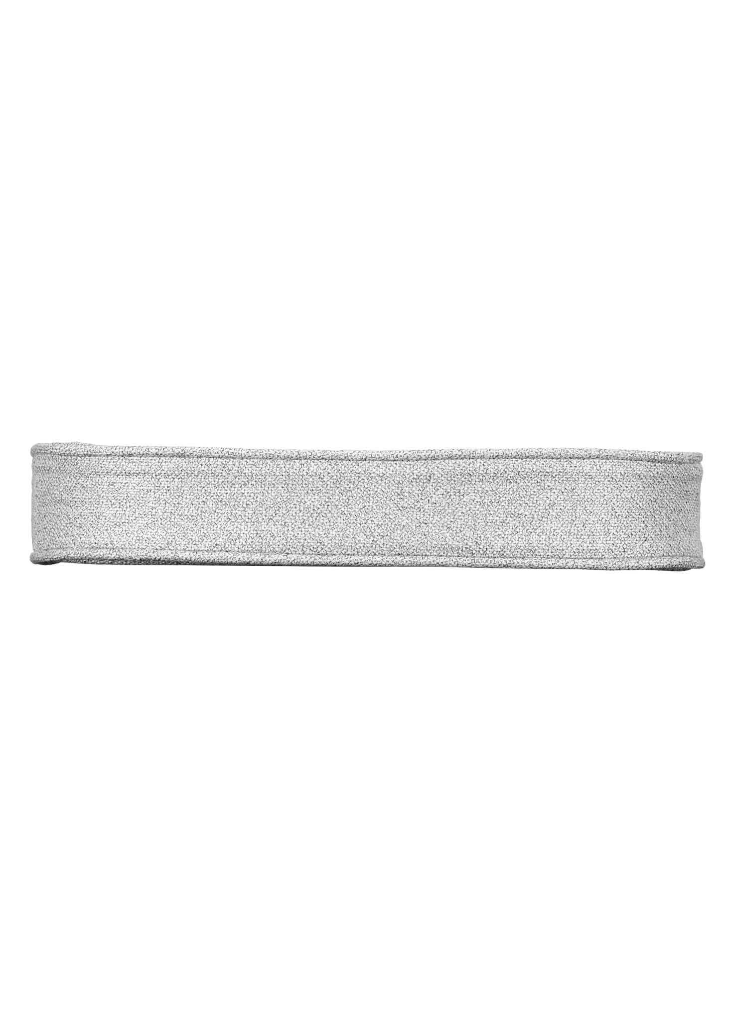 Chivari Silver with Silver Piping 2.5" Thick Chair Cushion - World's Best Cushions CUSHBST-SS-AX-T