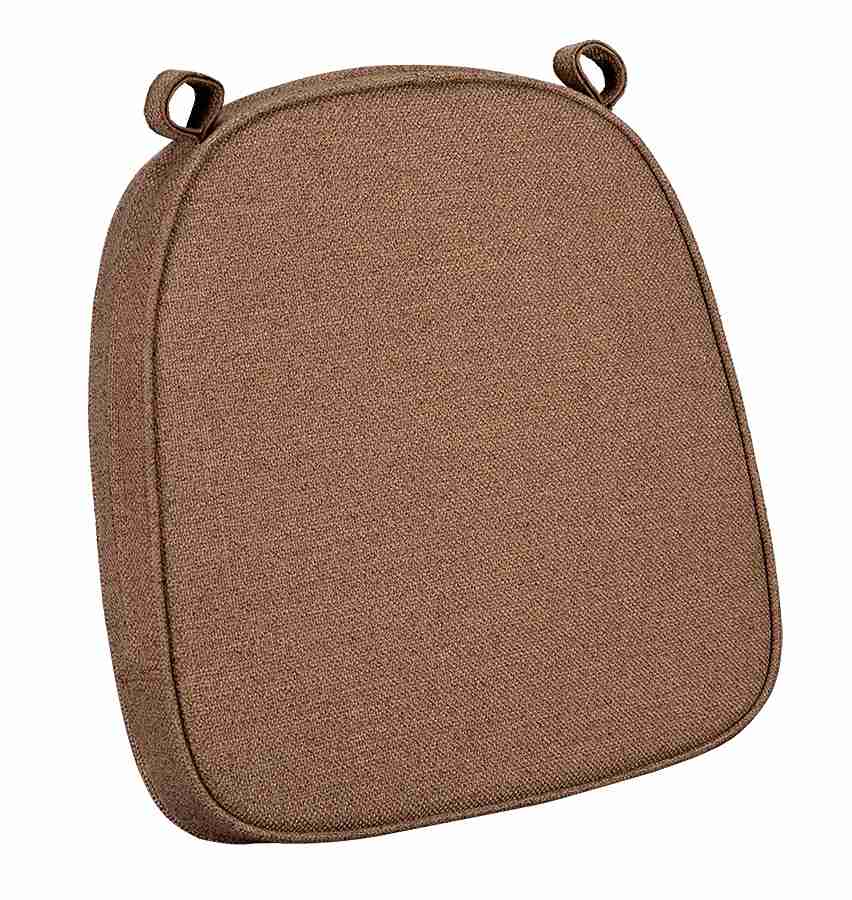 Chivari Light Brown with Light Brown Piping 2.5" Thick Chair Cushion - World's Best Cushions CUSHBSTN-TPTP-AX-T