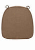 Chivari Light Brown with Light Brown Piping 2.5" Thick Chair Cushion - World's Best Cushions CUSHBST-TPTP-AX-T