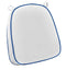 Chivari White with Royal BluePiping, 2.5" Thick Chair Cushion - World's Best Cushions CUSHBST-WBL-AX-T
