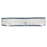 Chivari White with Navy Blue Piping 2.5" Thick Chair Cushion - World's Best Cushions CUSHBST-WNB-AX-T