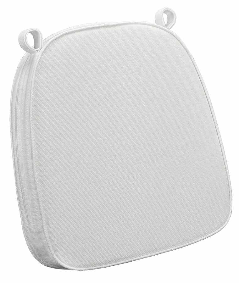 Chivari White 2" Thick Chair Cushion - World's Best Cushions CUSHBST2-W-AX