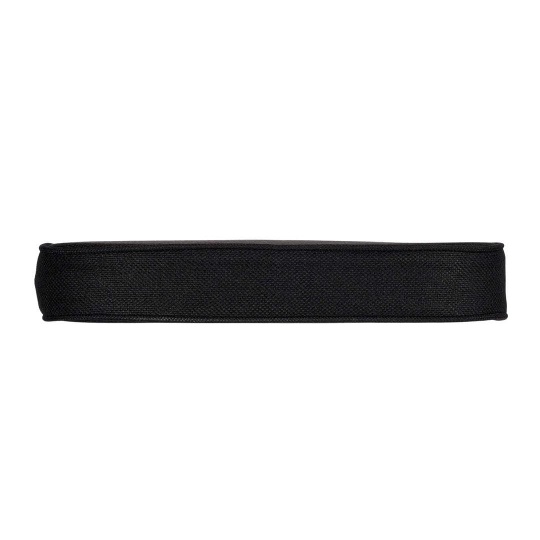 Chivari Black with Black Piping 2.5" Thick Chair Cushion - World's Best Cushions CUSHBSTN-BB-AX-T