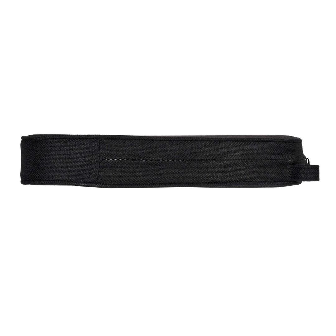 Chivari Black with Black Piping 2.5" Thick Chair Cushion - World's Best Cushions CUSHBSTN-BB-AX-T