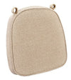 Chivari Beige with Beige Piping 2.5" Thick Chair Cushion - World's Best Cushions CUSHBSTN-BRBR-AX-T