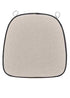 Chivari Tan with Black Piping 2.5" Thick Chair Cushion - World's Best Cushions CUSHBSTN-TB-AX-T