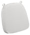 Chivari White with White Piping 2.5" Thick Chair Cushion - World's Best Cushions CUSHBSTN-WW-AX-T