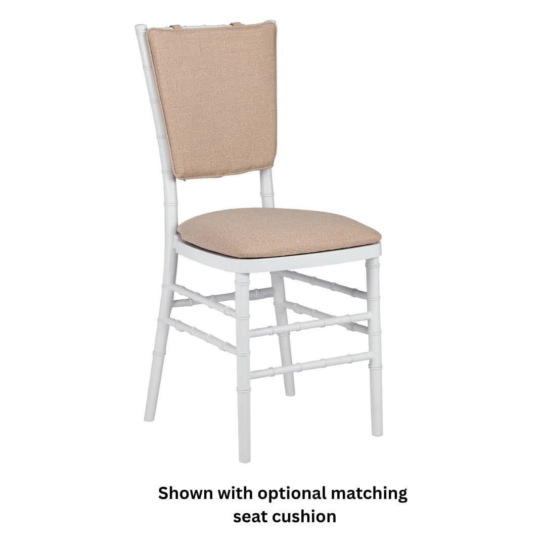 Chivari Beige 1" Thick Chiavari Chair Back Cushion CUSHCBK-BGE-A