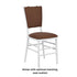 Chivari Light Brown 1" Thick Chiavari Back Cushion CUSHCBK-LBN-A