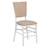 Beige Chiavari Chair Comfort Upgrade Kit with SlipNot™ Technology