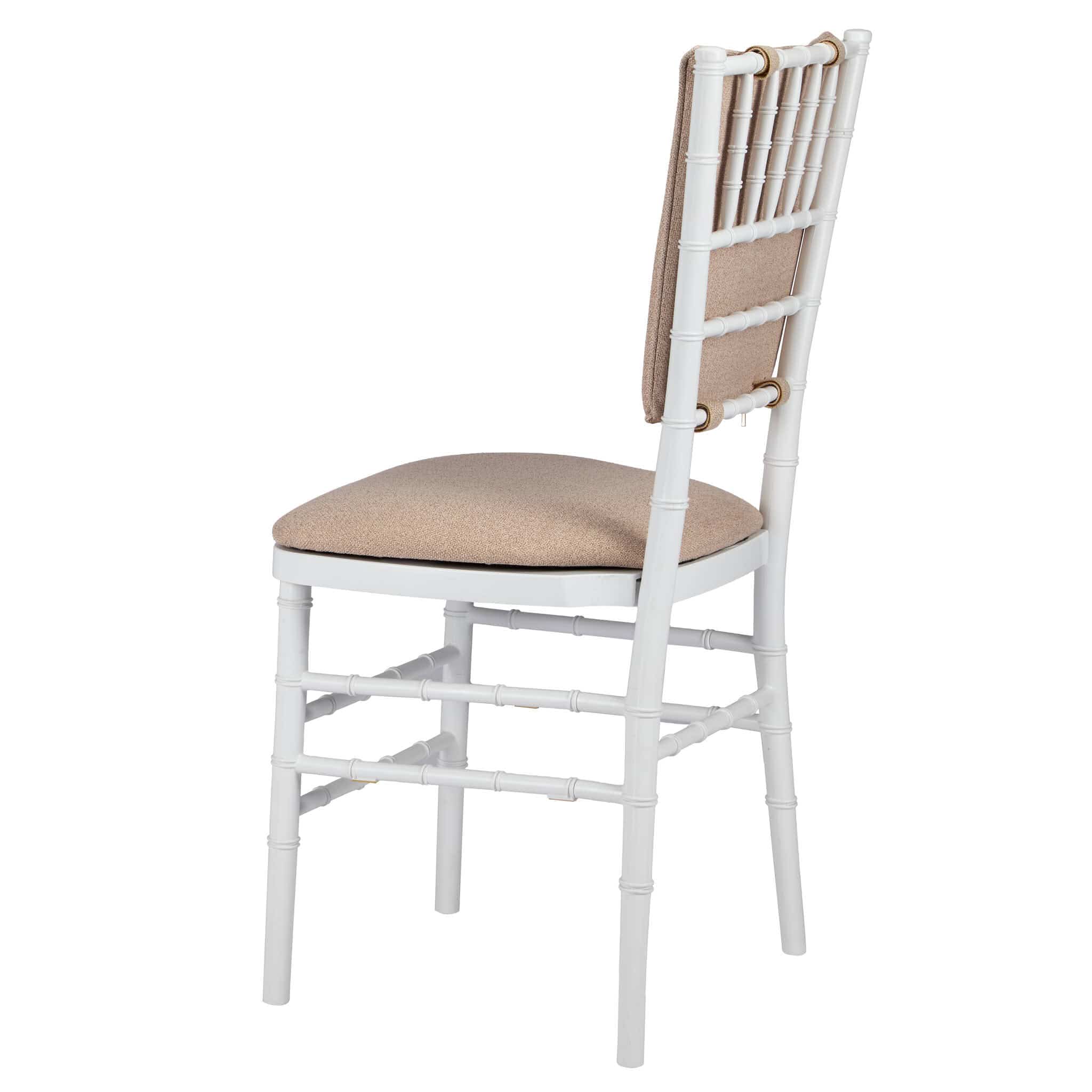 Chivari Beige Chiavari Chair Comfort Upgrade Kit with SlipNot™ Technology CUSHCBK-PNB-BGE-A