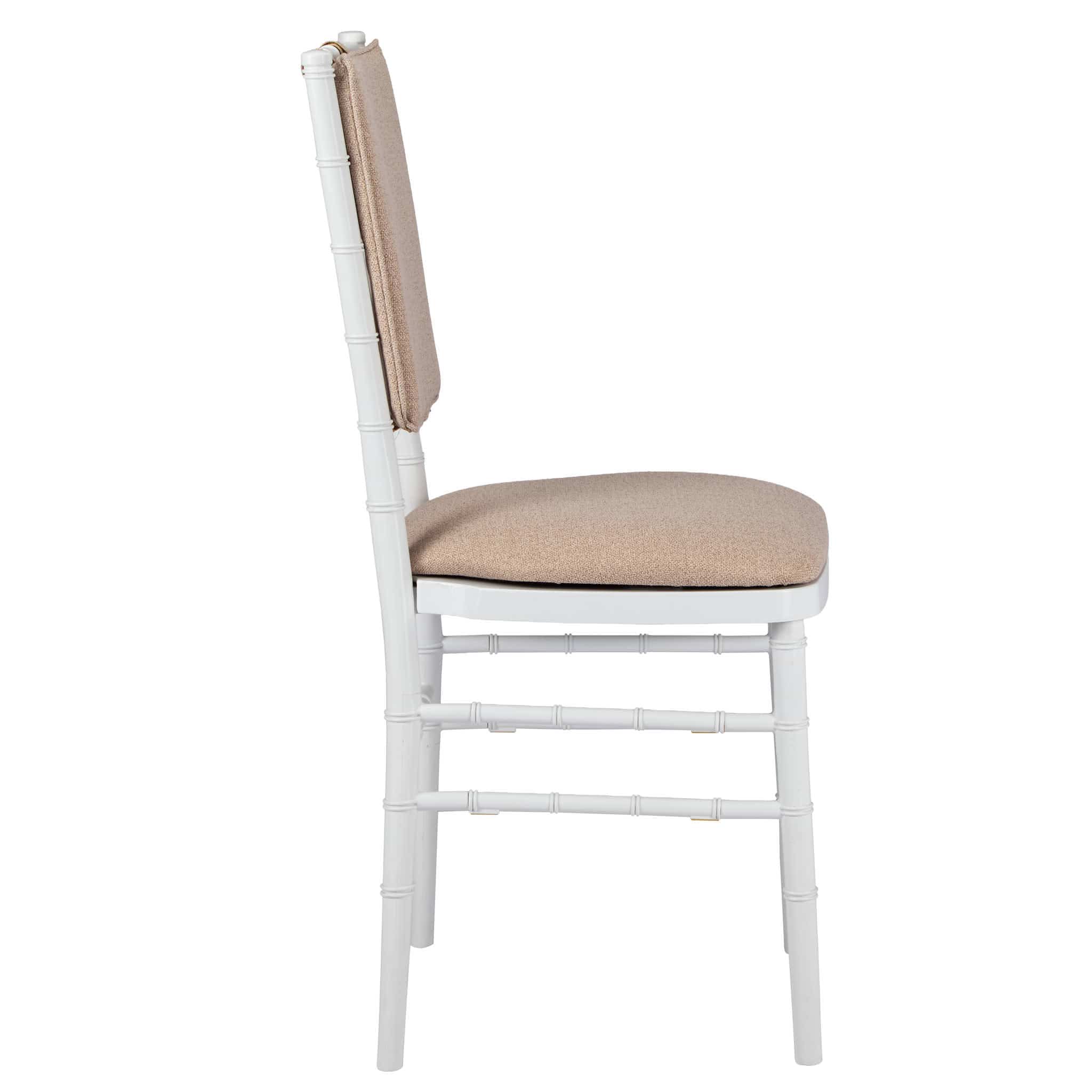 Chivari Beige Chiavari Chair Comfort Upgrade Kit with SlipNot™ Technology CUSHCBK-PNB-BGE-A
