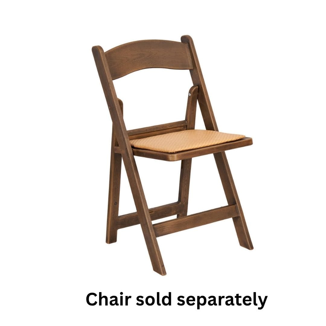 Chivari Brown Resin Folding Chair Rattan Cushion Replacement CUSHFOLDRESIN-RTNB-AX