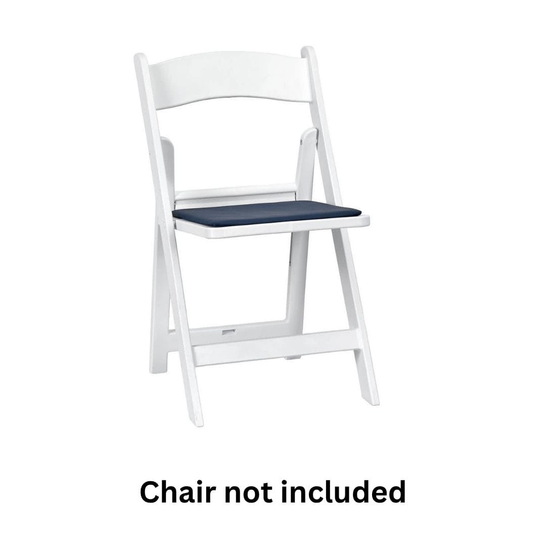 Chivari Blue Replacement Cushion for Resin Folding Chairs CUSHFOLDRESINBLU-AX-T