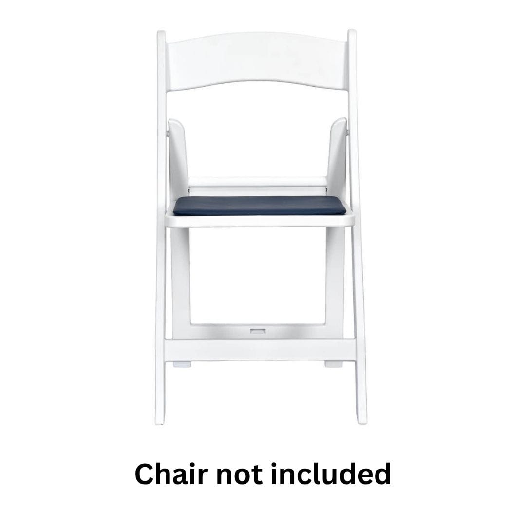 Chivari Blue Replacement Cushion for Resin Folding Chairs CUSHFOLDRESINBLU-AX-T