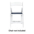 Chivari Blue Replacement Cushion for Resin Folding Chairs CUSHFOLDRESINBLU-AX-T