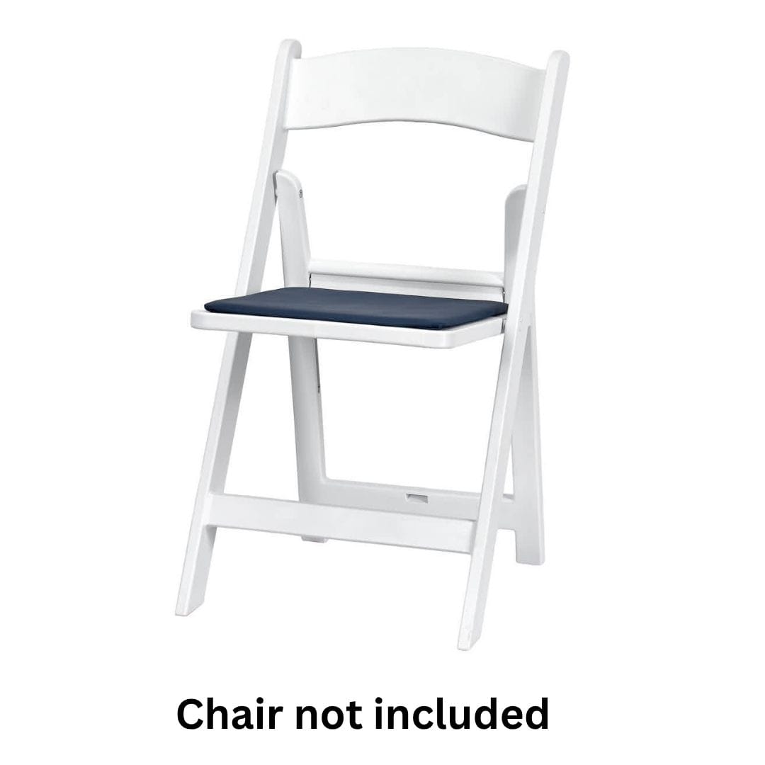 Chivari Blue Replacement Cushion for Resin Folding Chairs CUSHFOLDRESINBLU-AX-T