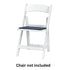 Chivari Blue Replacement Cushion for Resin Folding Chairs CUSHFOLDRESINBLU-AX-T
