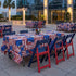 Chivari Red White and Blue Old Glory Resin Folding Chair, 4 Chair Pack by Chivari CFRRWB-KT-4