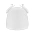 Chivari White Cushion Cover Sham with Tie Straps L-SHAM-MATTE-1S-WHI-ZG-T