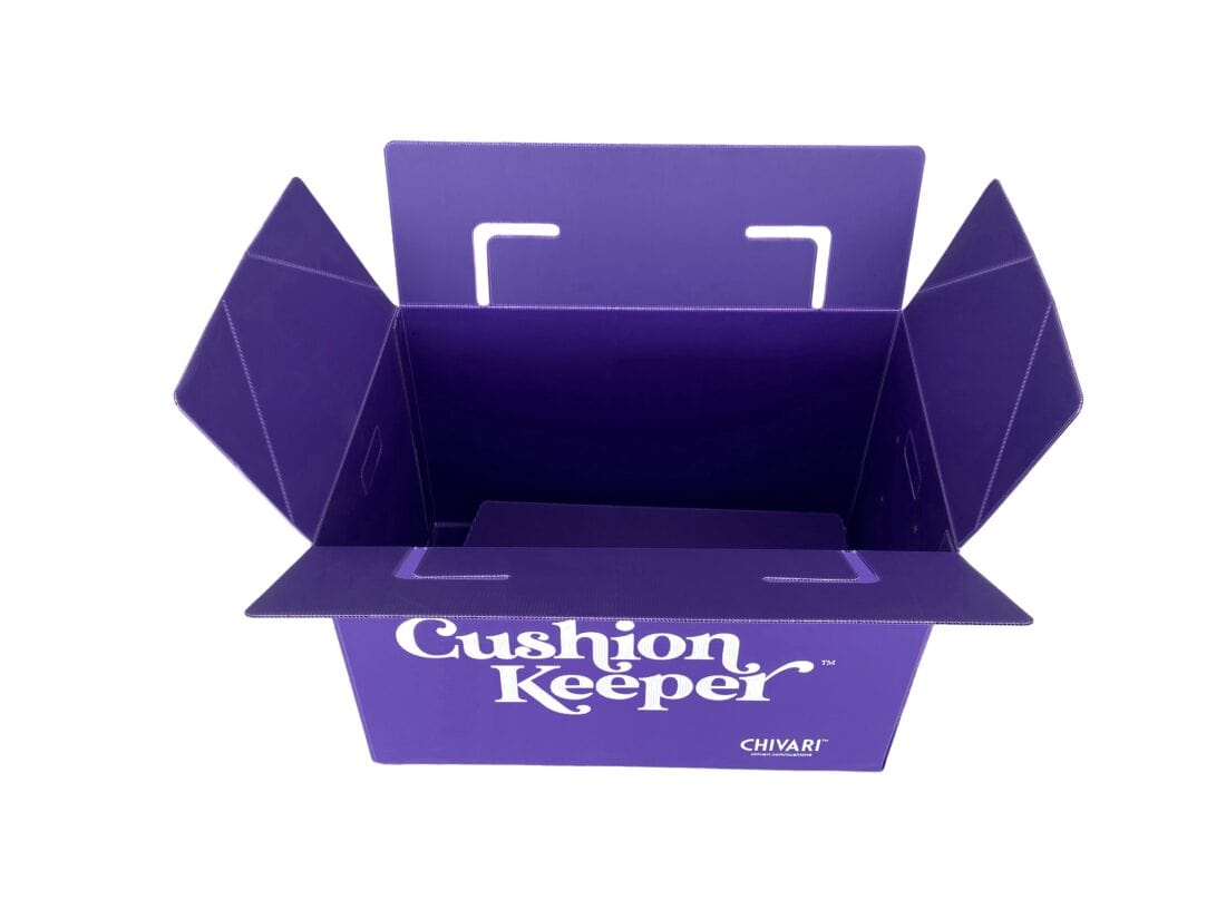 Chivari Cushion Keeper™ Storage Box - Pack of 4, Holds 64 Cushions CUSH-KPR-AX-T-4