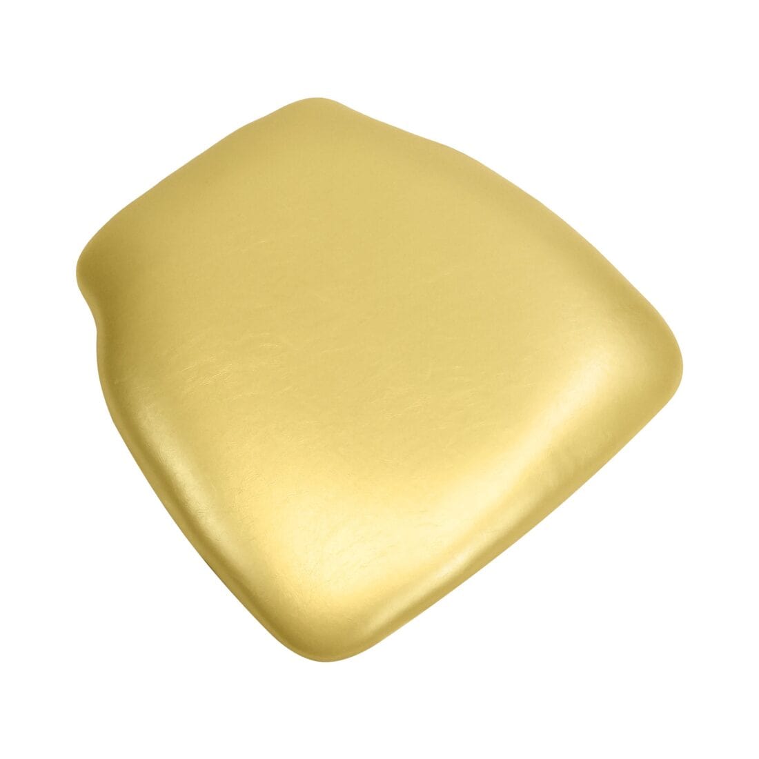 Chivari Gold 1.75" Thick Vinyl Panel Chiavari Chair Cushion CUSHPANVINGOLD-CONT-AX-T