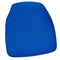 Chivari Royal Blue 1.75" Thick Fabric Panel Back Chiavari Chair Cushion and SlipNot™ Technology CUSHPANFAB-RB-A
