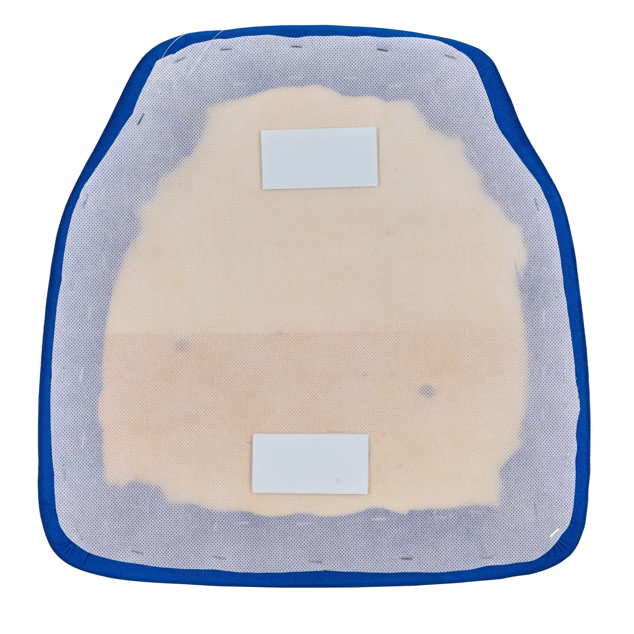 Chivari Royal Blue 1.75" Thick Fabric Panel Back Chiavari Chair Cushion and SlipNot™ Technology CUSHPANFAB-RB-A