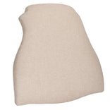 Beige 2.0" Thick Fabric Panel Back Replacement Cushion for Louis Pop and Royal Chairs