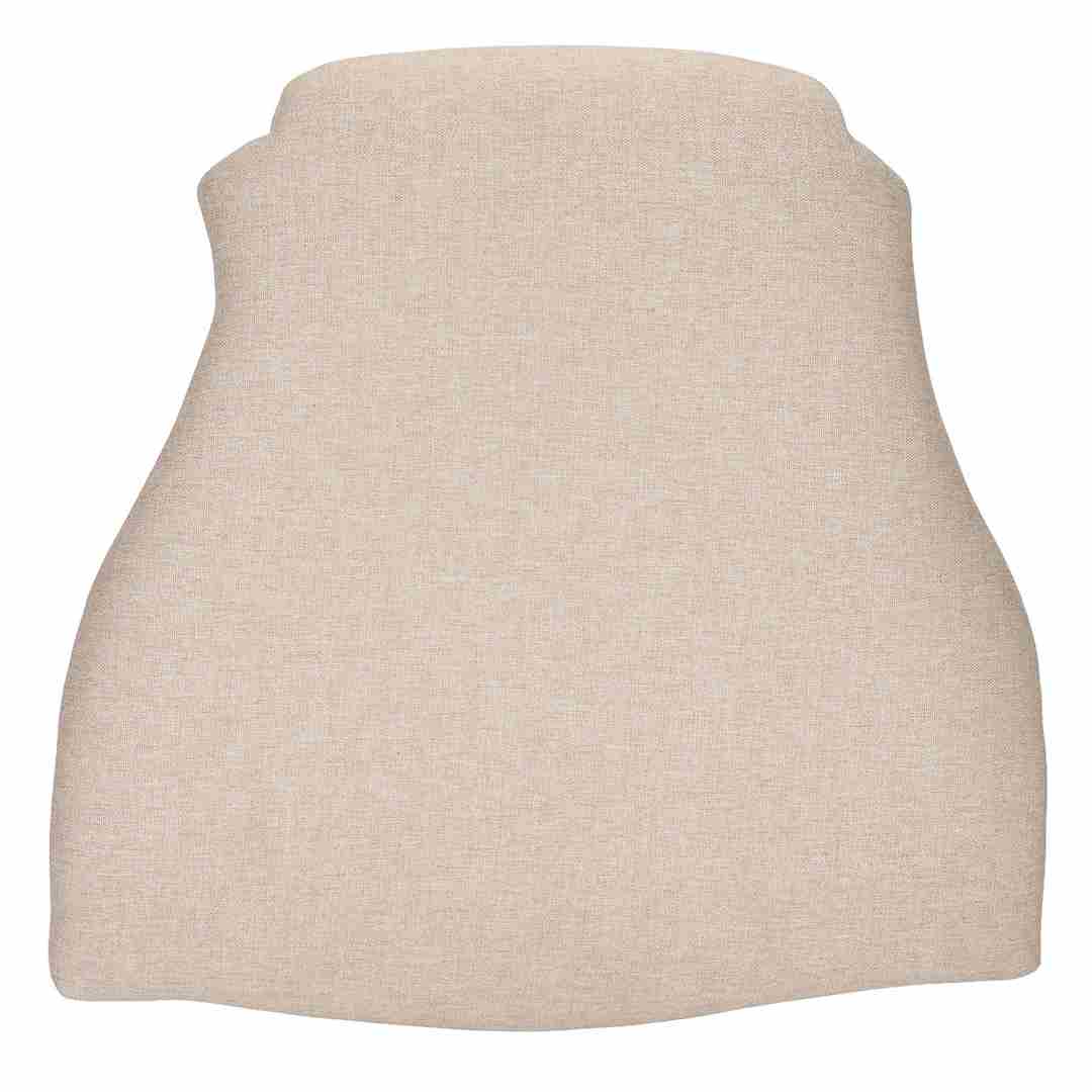 Chivari Beige 2.0" Thick Fabric Panel Back Replacement Cushion for Louis Pop and Royal Chairs CUSHPANFABLP-BGE-ZG
