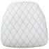 Chivari Ivory Vinyl Panel Back Chiavari Cushion with Bentley Stitching and SlipNot™ Technology CUSHPANVINBENTI-A