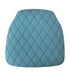 Chivari Turquoise Blue Panel Back Chiavari Cushion with Bentley Stitching and SlipNot™ Technology CUSHPANVINBENTTB-A