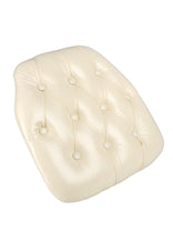 Ivory 1.75" Thick Vinyl Tufted Panel Chiavari Chair Cushion