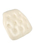 Chivari Ivory 1.75" Thick Vinyl Tufted Panel Chiavari Chair Cushion CUSHPANVINTUFTIVY-AX-T