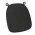 Chivari Black 1.6" Thick Cushion for BasicResin Cross Back or Willow Chairs with Velcro Strap CUSHSTRAPPBLK-AX