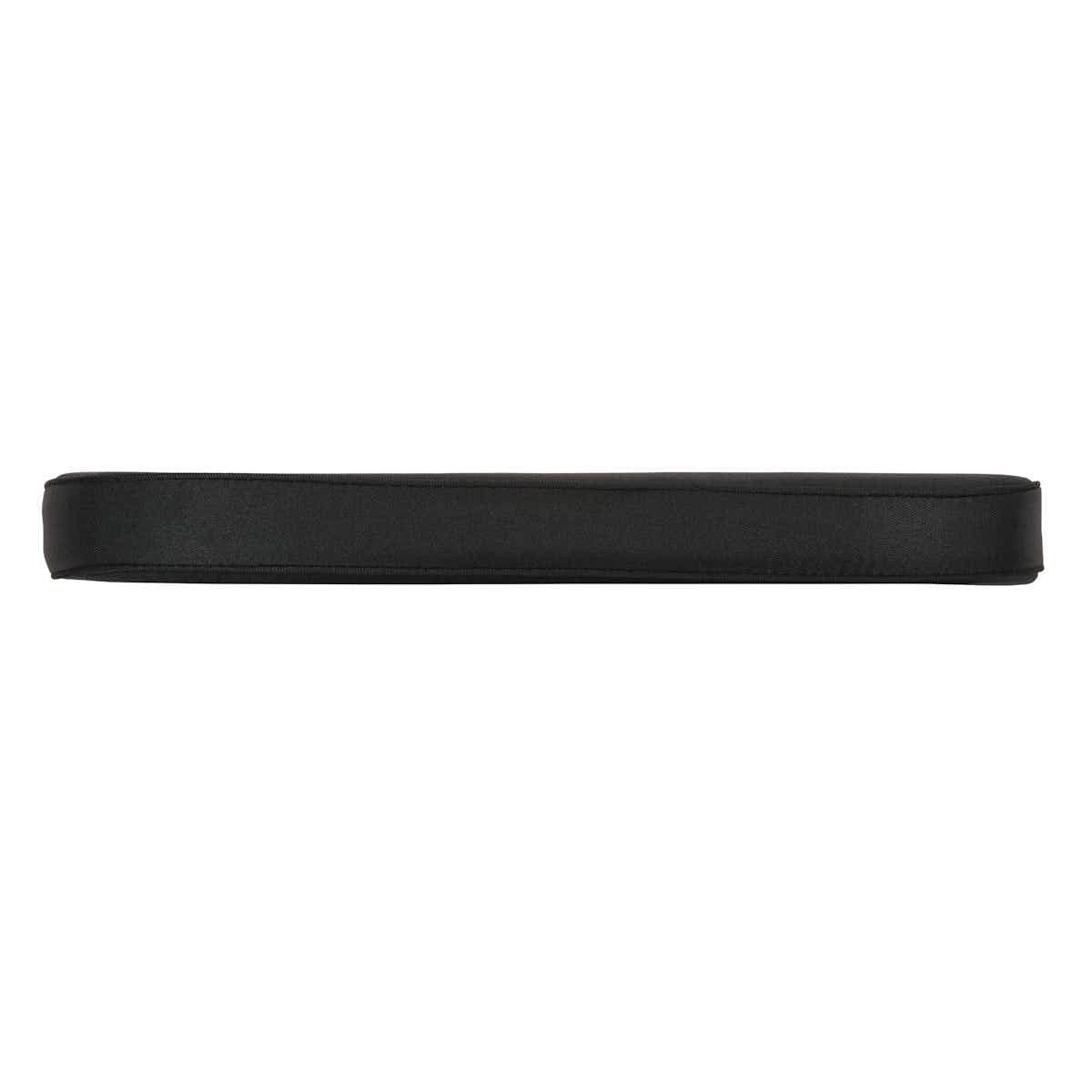 Chivari Black 1.6" Thick Cushion for BasicResin Cross Back or Willow Chairs with Velcro Strap CUSHSTRAPPBLK-AX