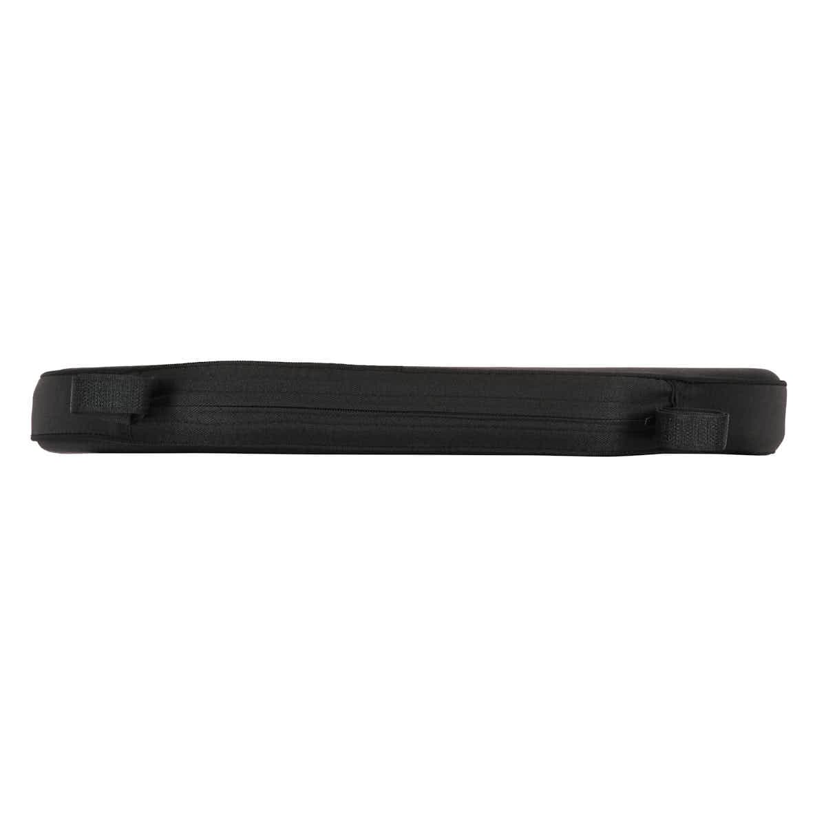 Chivari Black 1.6" Thick Cushion for BasicResin Cross Back or Willow Chairs with Velcro Strap CUSHSTRAPPBLK-AX