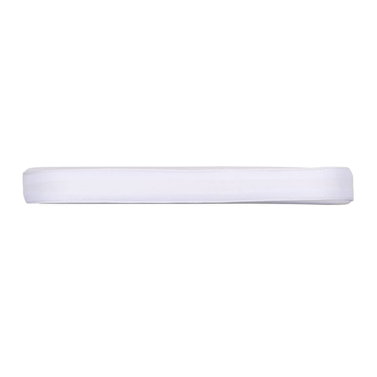 Chivari White 1.6" Thick Cushion for BasicResin Cross Back or Willow Chairs with Velcro Strap CUSHSTRAPPWHI-AX
