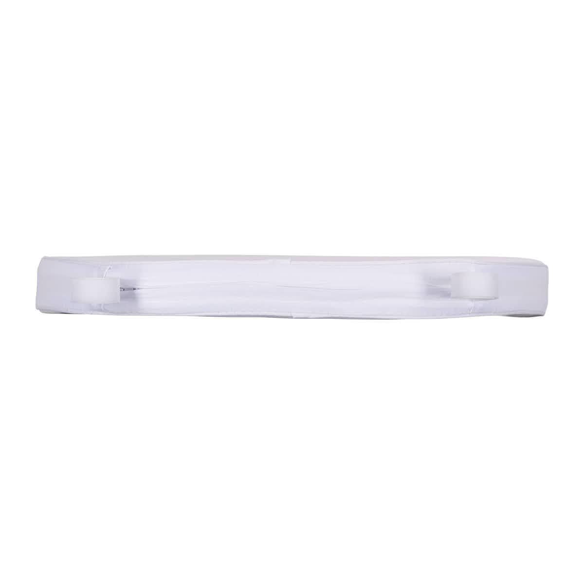 Chivari White 1.6" Thick Cushion for BasicResin Cross Back or Willow Chairs with Velcro Strap CUSHSTRAPPWHI-AX
