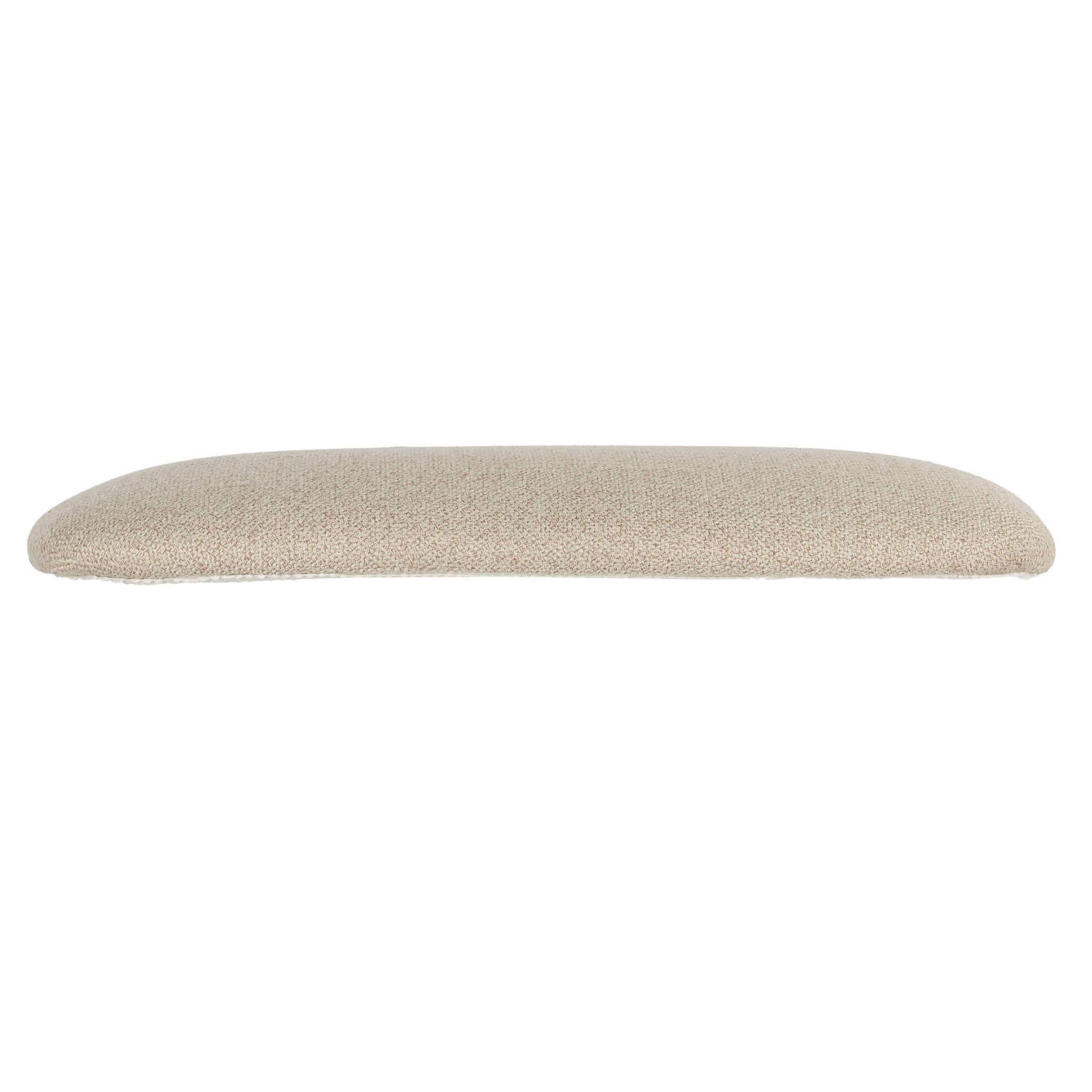 Chivari Beige Tweed Fabric Cross Back Seat Cushion 1.75" Thick with SlipNot™ Technology CUSHX-PANFABBURTAN-SPNT-AX