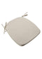 Chivari Beige Tweed 1.5" Thick Cross Back Tie Strap Cushion CUSHXBACKTIE-BUR-COT-TAN-AX-T